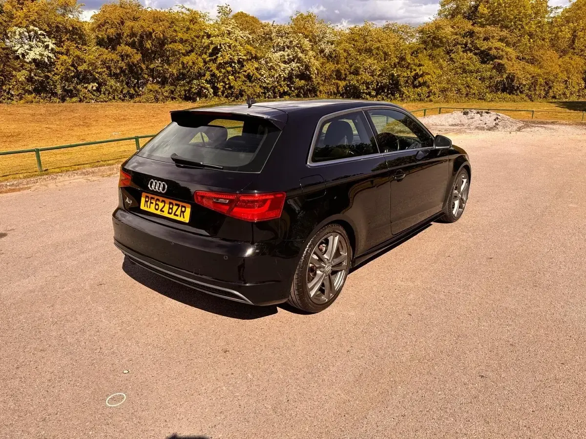 Used Audi A3 S-Line 110 HP (80 kW) 2013 Black Hatchback
