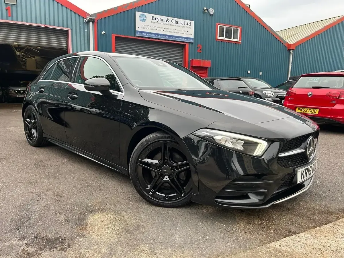 Used Mercedes A200 AMG line 2019 Black Hatchback