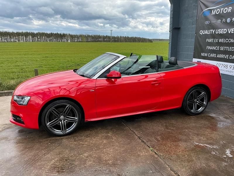 Used Audi A5 Cabriolet S-Line 2013 Red Cabriolet