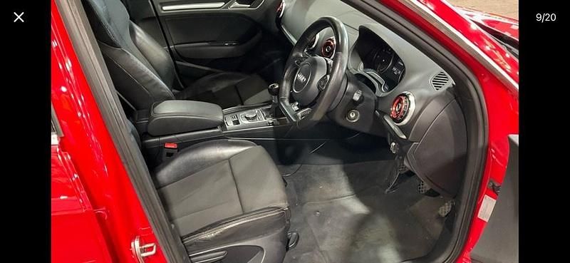 Used Audi A3 S-Line 2014 Red Hatchback