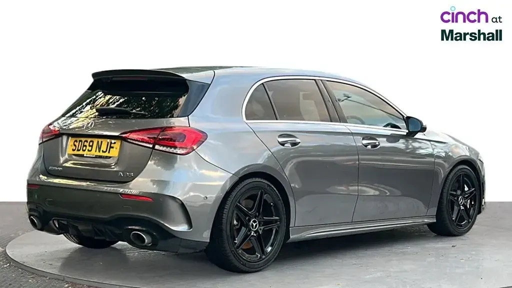 Used Mercedes A35 AMG Premium 306 HP (225 kW) 2019 Grey Hatchback