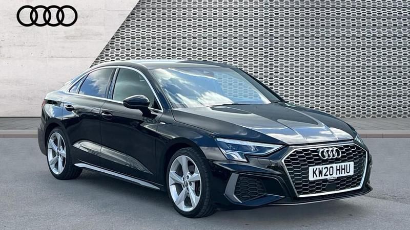 Used Audi A3 S-Line 150 HP (110 kW) 2020 Black Sedan