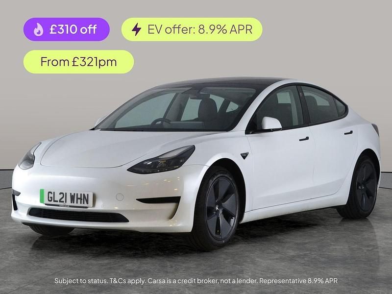 Used Tesla Model 3 Long Range AWD 366 kW (498 HP) 2021 White Sedan