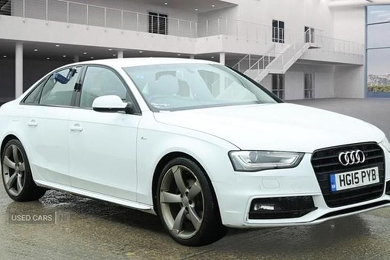 Used Audi A4 Black Edition 177 HP (130 kW) 2015 White Sedan