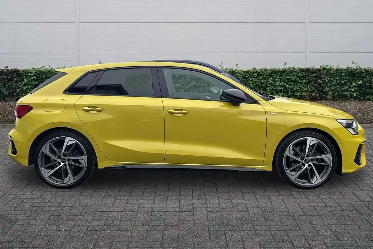 Used Audi A3 Black Edition 2024 Yellow Hatchback