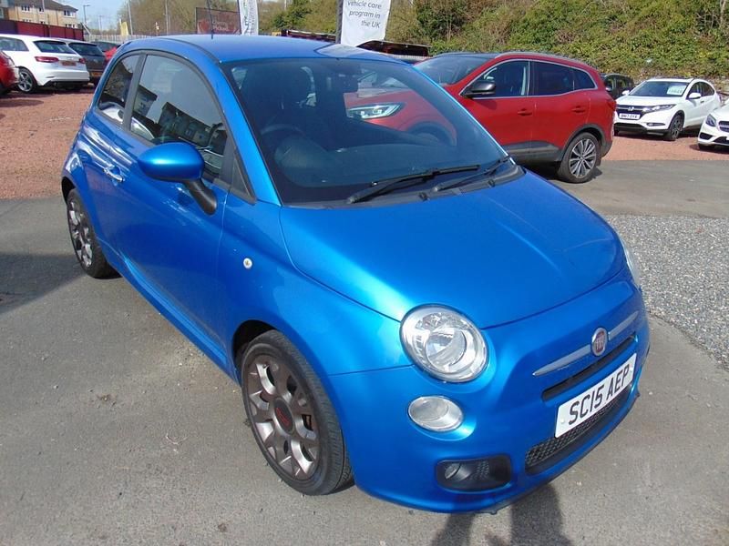 Used Fiat 500 S 69 HP (50 kW) 2015 Blue Hatchback