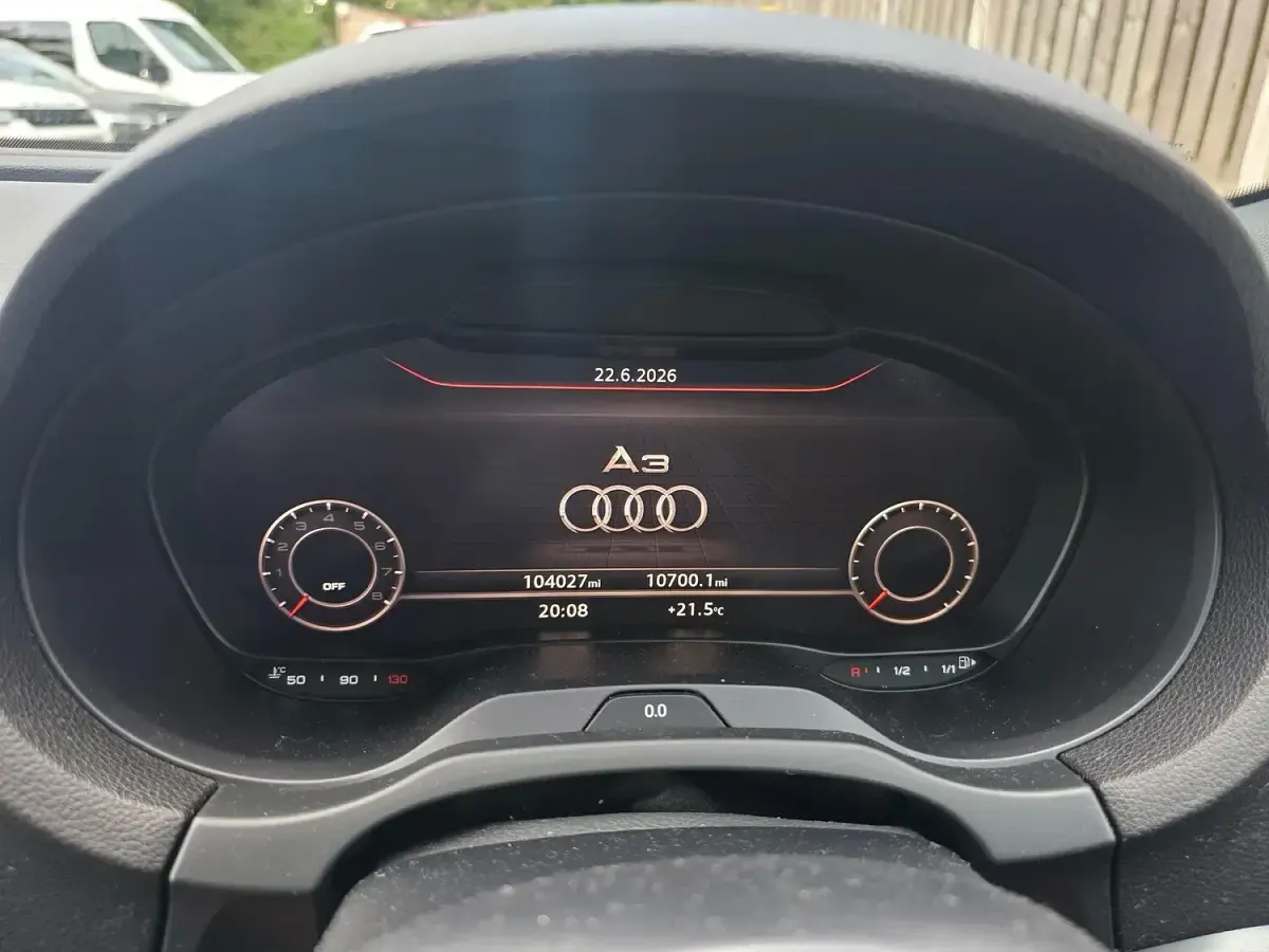Used Audi A3 S-Line 150 HP (110 kW) 2019 White Sedan