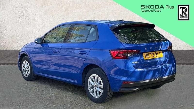 Used Skoda Fabia Comfort 95 HP (69 kW) 2023 Blue Hatchback