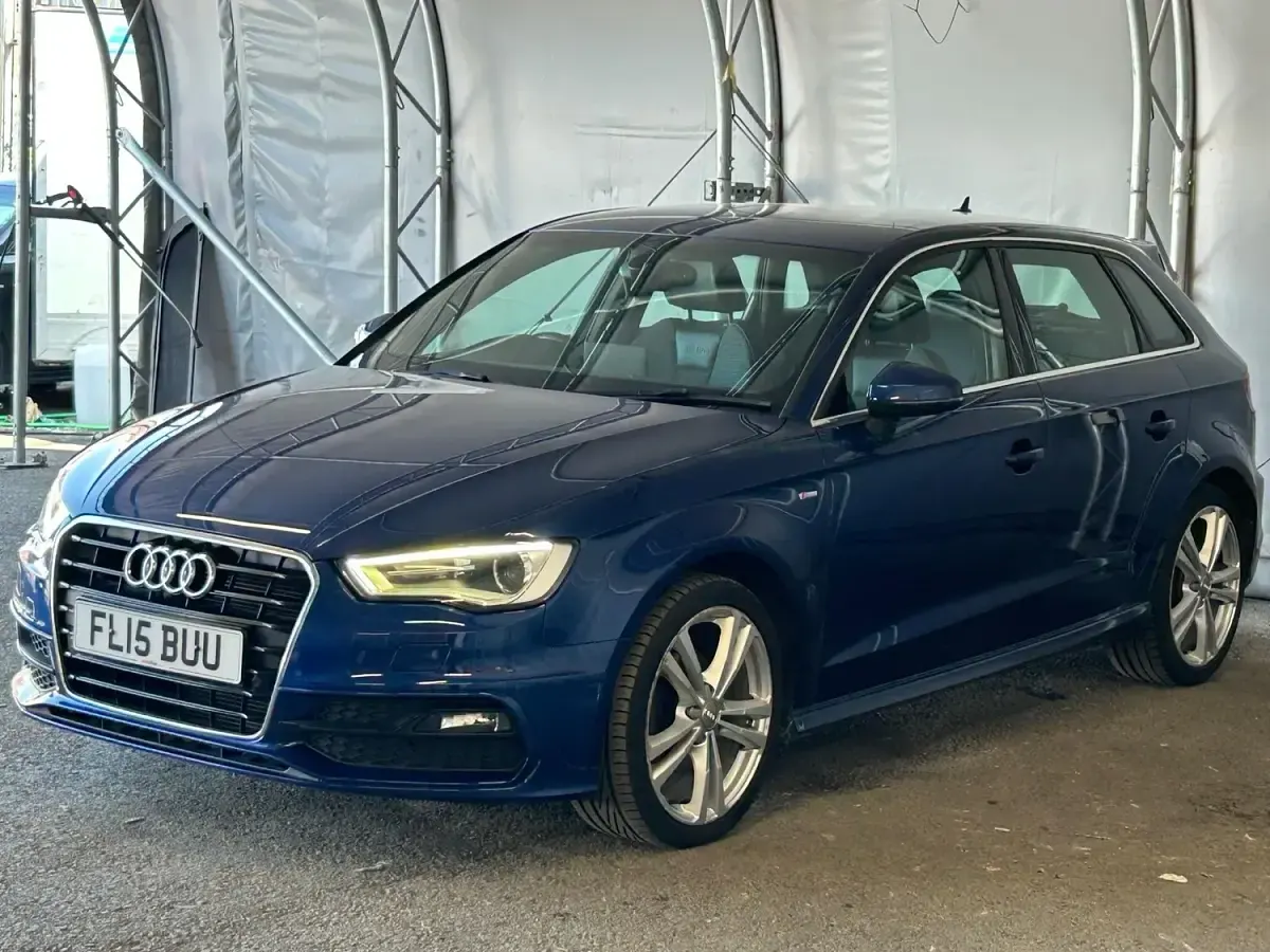 Used Audi A3 Sportback S-Line 2015 Blue Hatchback