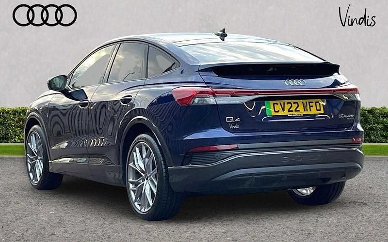 Used Audi Q4 Sportback e-tron Advanced 219 kW (299 HP) 2022 Blue SUV