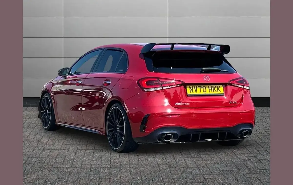 Used Mercedes A35 AMG Premium Plus 302 HP (222 kW) 2021 Patagonia red Hatchback