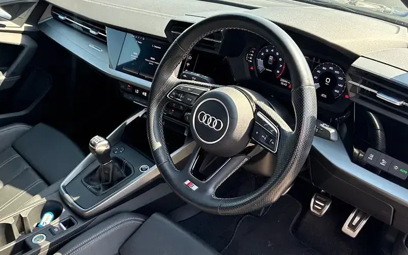 Used Audi A3 S-Line 150 HP (110 kW) 2022 Black Sedan