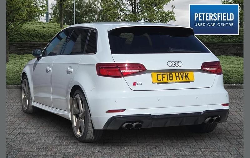 Used Audi S3 Sportback Black Edition 306 HP (225 kW) 2018 White Hatchback