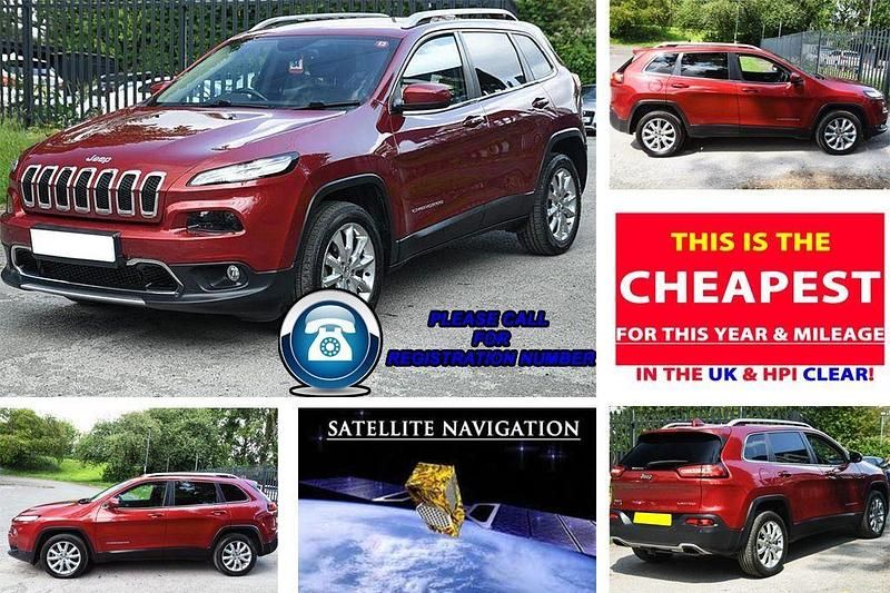 Red Used 2015 Jeep Cherokee Limited SUV | £7,985 (Fair price) - Image 1/4
