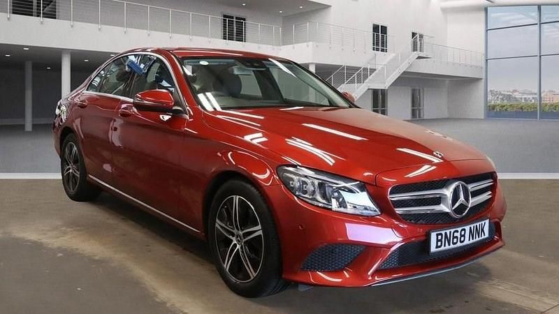 Red Used 2018 Mercedes C200 Premium Sedan | £18,599 (Fair price) - Image 1/4