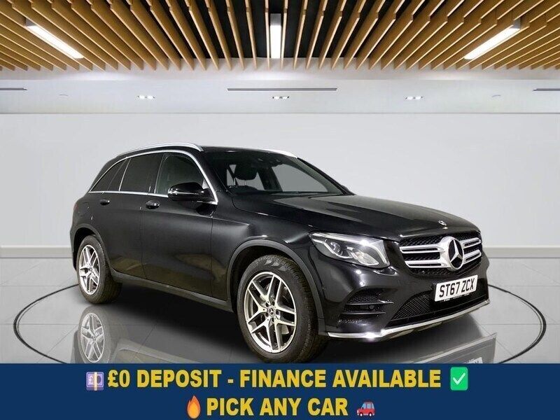 Black Used 2018 Mercedes GLC220 AMG line SUV | £18,649 (Fair price) - Image 1/3