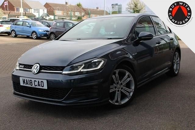 Used VW Golf VII GTD 184 HP (135 kW) 2018 Blue Hatchback