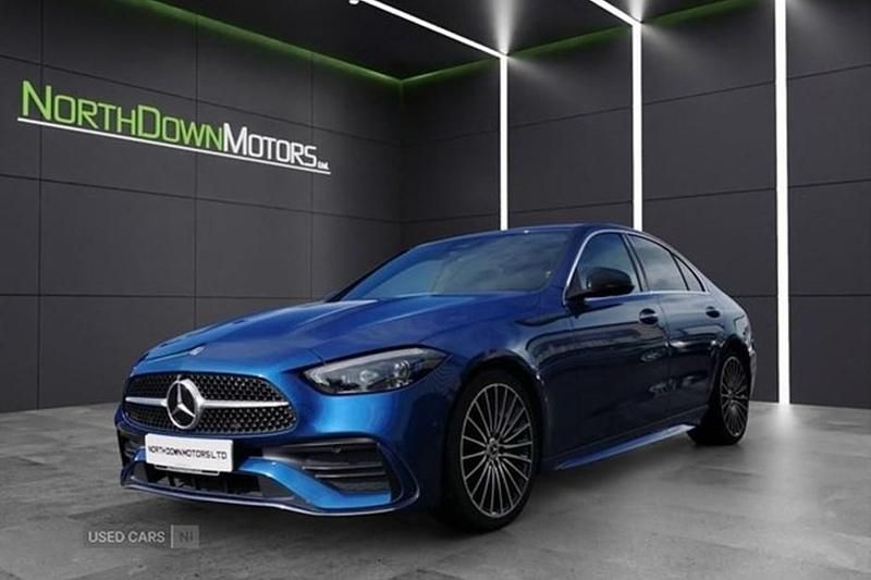 Used Mercedes C220 AMG Line Premium 200 HP (147 kW) 2022 Blue Sedan
