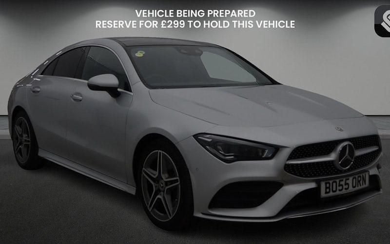 Iridium silver Used 2021 Mercedes CLA250 AMG line Sedan | £26,150 (Fair price) - Image 1/4