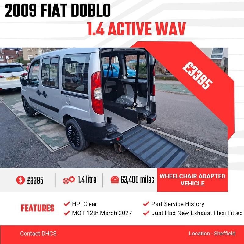 Used Fiat Doblò Active 2009 Silver MPV