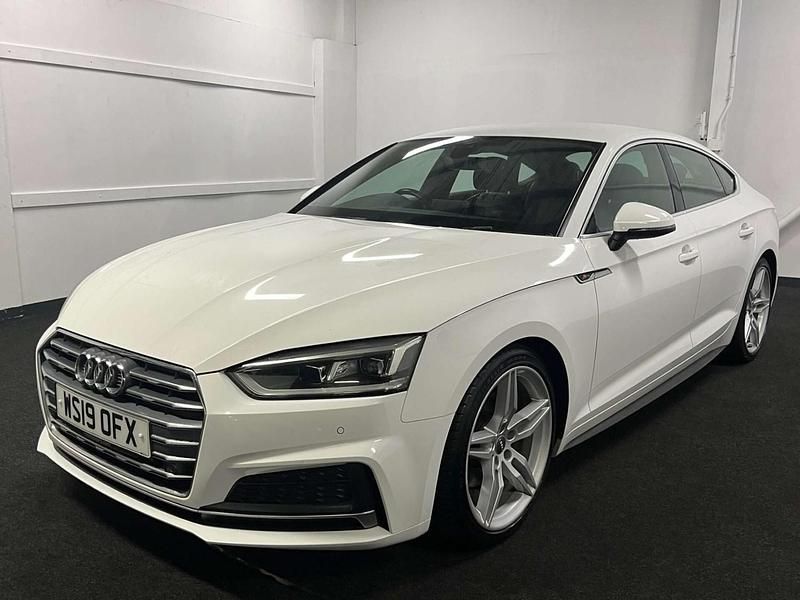 White Used 2019 Audi A5 S-Line Hatchback | £15,270 (Good price) - Image 1/4