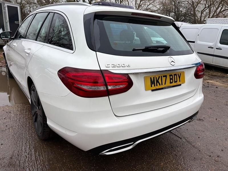 Used Mercedes C200 2017 White Estate