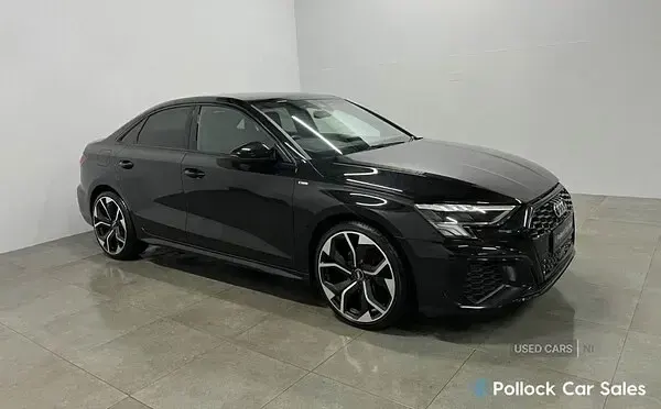 Used Audi A3 S-Line 110 HP (80 kW) 2022 Black Sedan