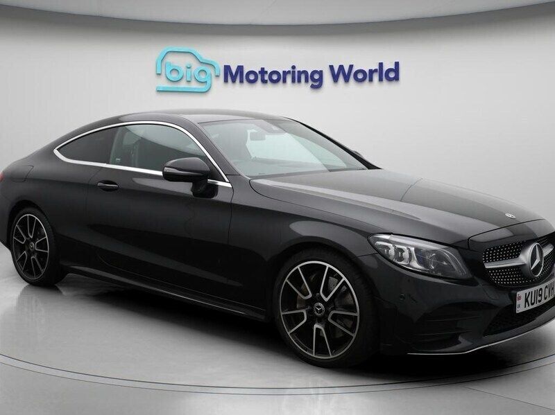 Black Used 2019 Mercedes C300 AMG line Coupe | £20,200 (Good price) - Image 1/4