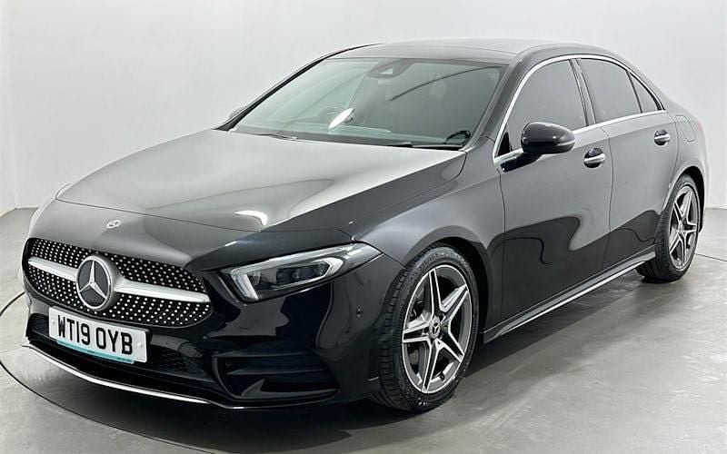Used Mercedes A200 AMG Line Premium 163 HP (119 kW) 2019 Black Sedan