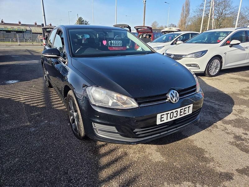 Used VW Golf VII SE 105 HP (77 kW) 2014 Black Hatchback