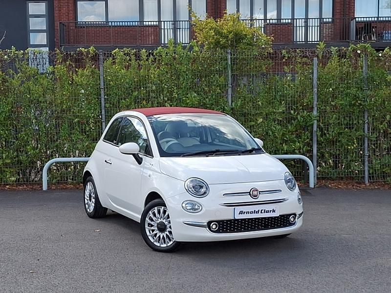 White Used 2017 Fiat 500C Lounge Cabriolet | £6,998 (Fair price) - Image 1/4