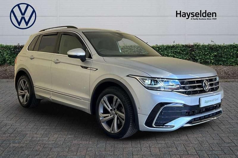 Silver Used 2022 VW Tiguan R-line Edition SUV | £26,685 (Fair price) - Image 1/4