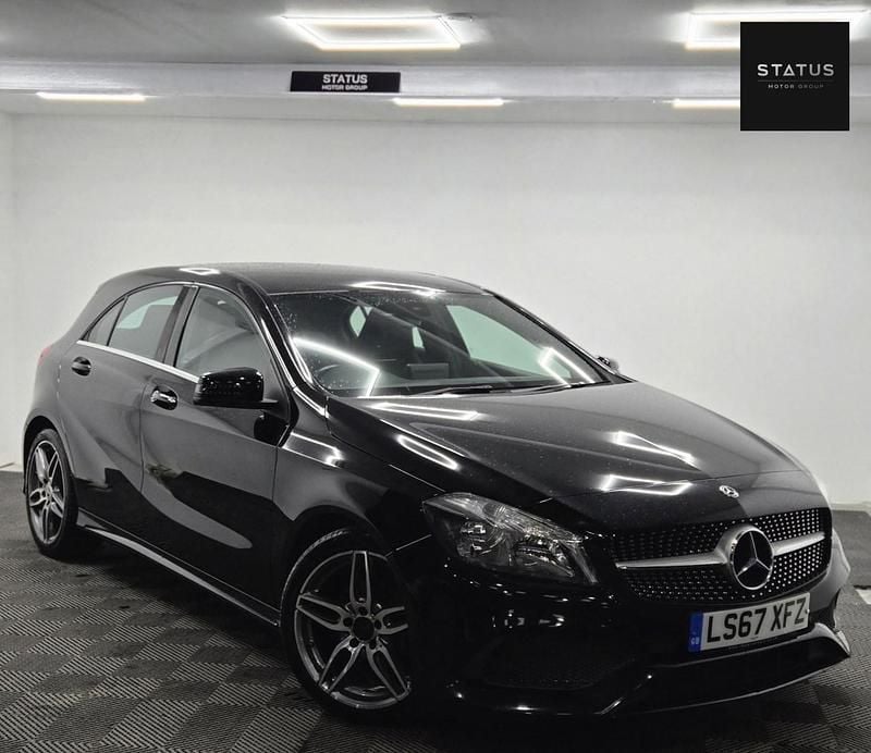 Used Mercedes A200 AMG line 2017 Black Hatchback