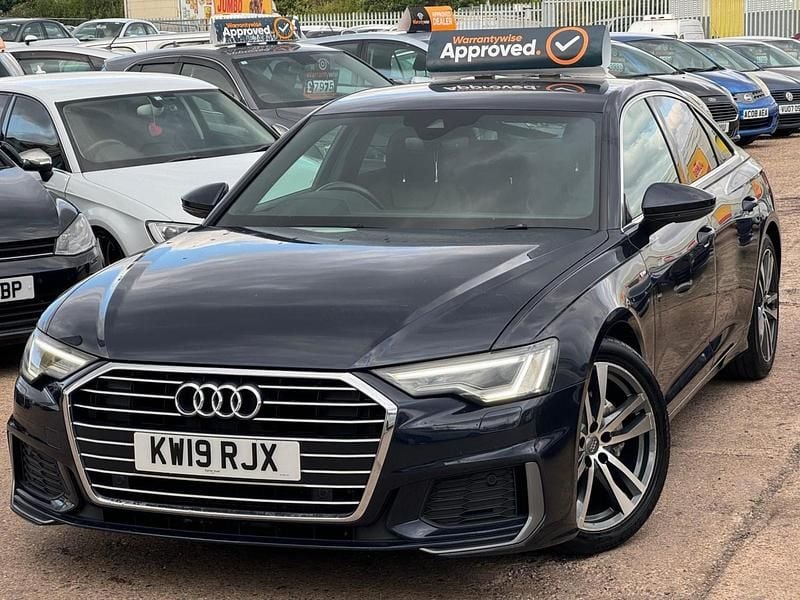 Used Audi A6 S-Line 204 HP (150 kW) 2019 Blue Sedan
