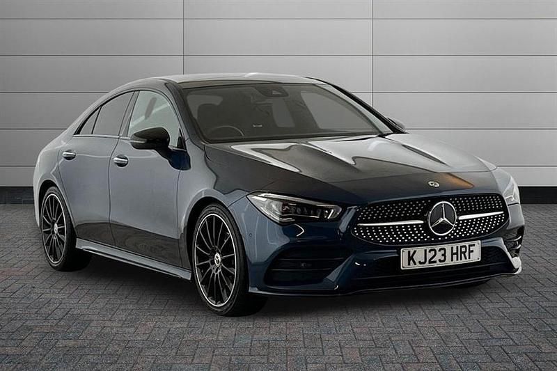 Used Mercedes CLA180 AMG Line Premium Plus 136 HP (100 kW) 2023 Blue Sedan