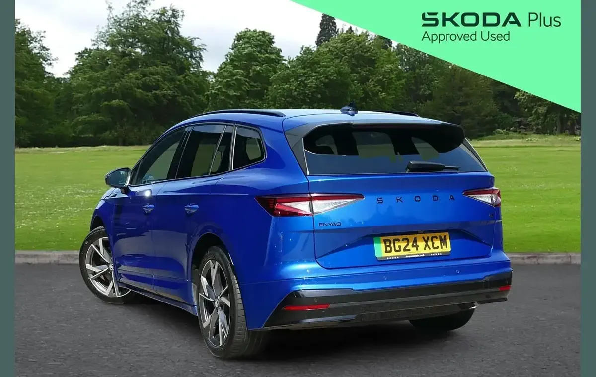 Used Skoda Enyaq iV SportlinePlus 210 kW (286 HP) 2024 Blue SUV