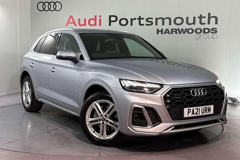 Silver Used 2021 Audi Q5 S-Line SUV | £38,990 - Image 1/4
