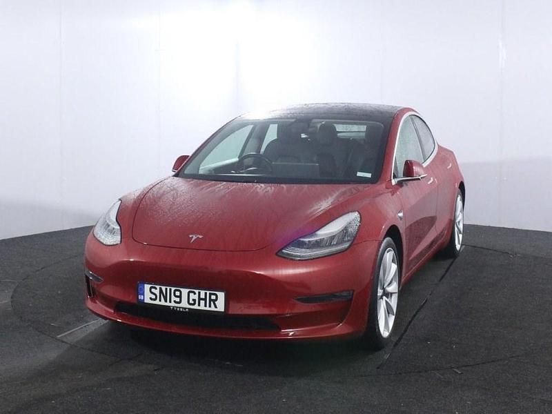 Used Tesla Model 3 Long Range AWD 254 kW (346 HP) 2019 Red Sedan