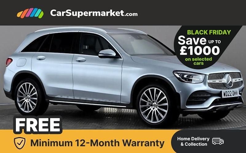 Silver Used 2022 Mercedes GLC300 AMG Line Premium Estate | £32,697 (Good price) - Image 1/3
