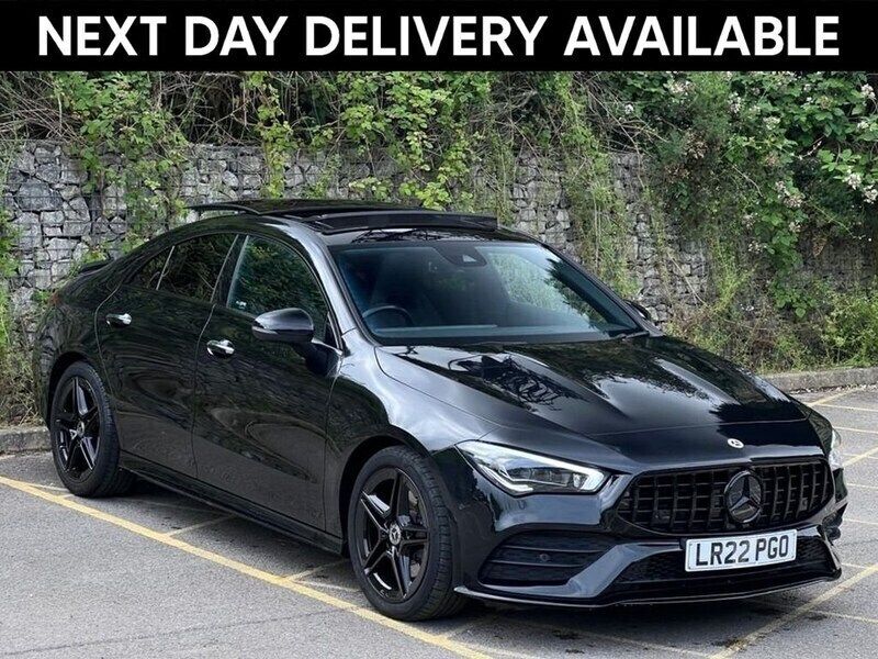 Black Used 2022 Mercedes CLA200 AMG line Coupe | £32,400 - Image 1/3