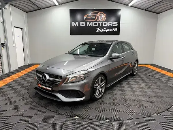 Used Mercedes A200 AMG line 136 HP (100 kW) 2017 Grey Hatchback