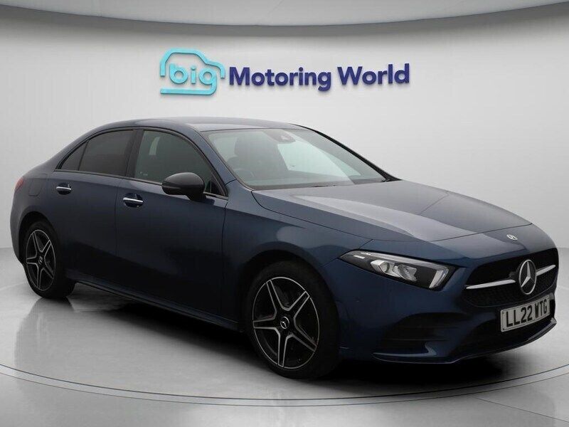 Blue Used 2022 Mercedes A250 AMG Line Premium Sedan | £18,600 (Fair price) - Image 1/4