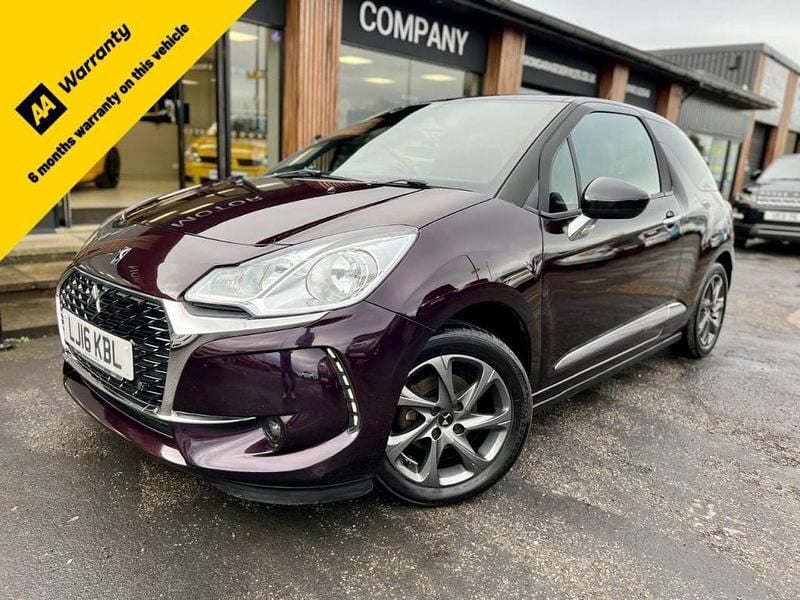 Mauve/purple Used 2016 DS Automobiles DS3 Elegance Hatchback | £5,495 (Fair price) - Image 1/4