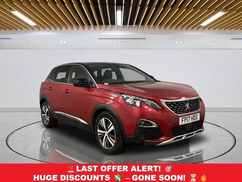 Red Used 2017 Peugeot 3008 GT-line Hatchback | £10,649 (Fair price) - Image 1/3