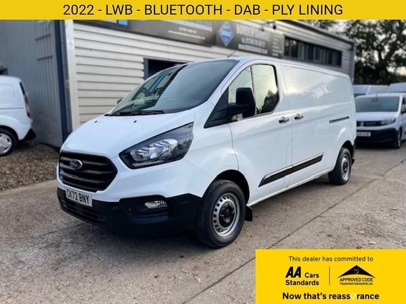 Frozen white (solid colour) Used 2022 Ford Transit Custom | £13,690 (Good price) - Image 1/3