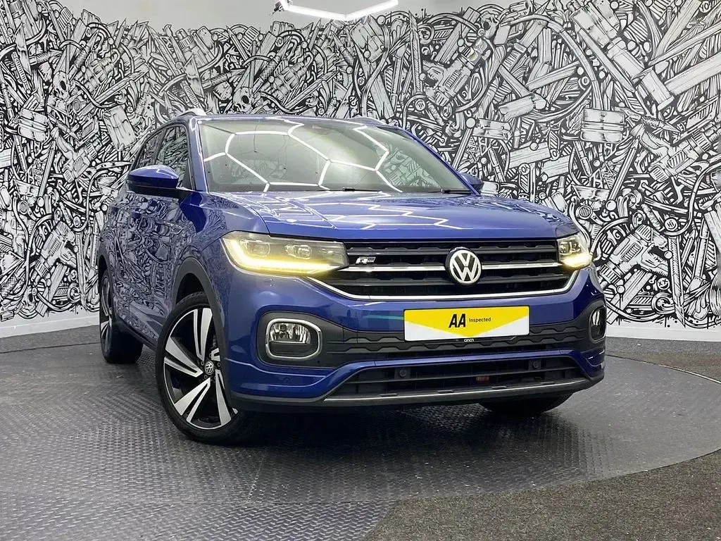 Used VW T-Cross R-line 115 HP (84 kW) 2020 Blue SUV