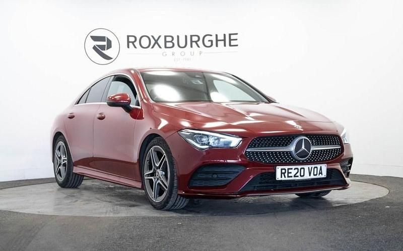 Red Used 2020 Mercedes CLA180 AMG line Sedan | £16,995 (Good price) - Image 1/4