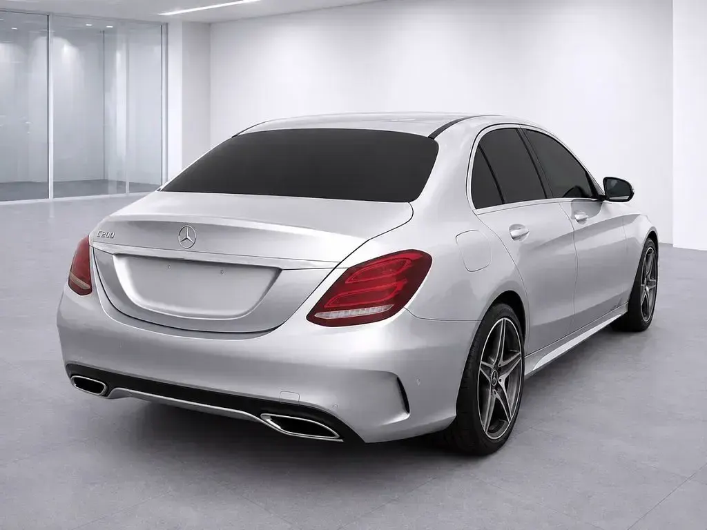Used Mercedes C220 AMG line 170 HP (125 kW) 2018 Silver Sedan