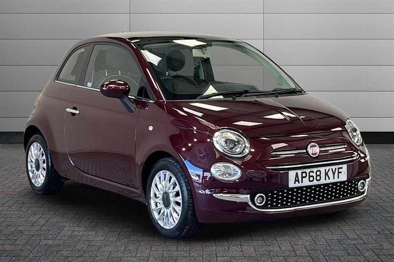 Red Used 2019 Fiat 500 Lounge Hatchback | £8,199 (Fair price) - Image 1/2