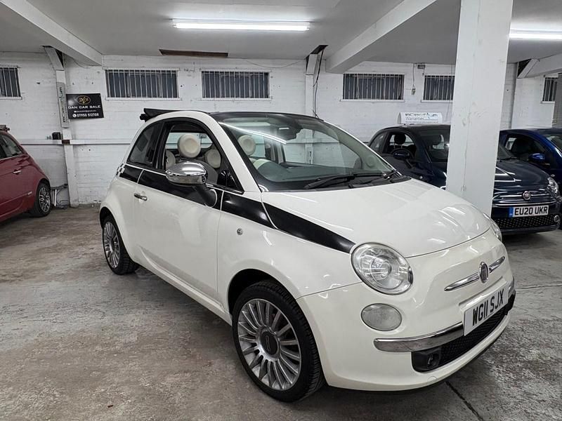 White Used 2011 Fiat 500 Lounge Cabriolet | £3,695 - Image 1/4